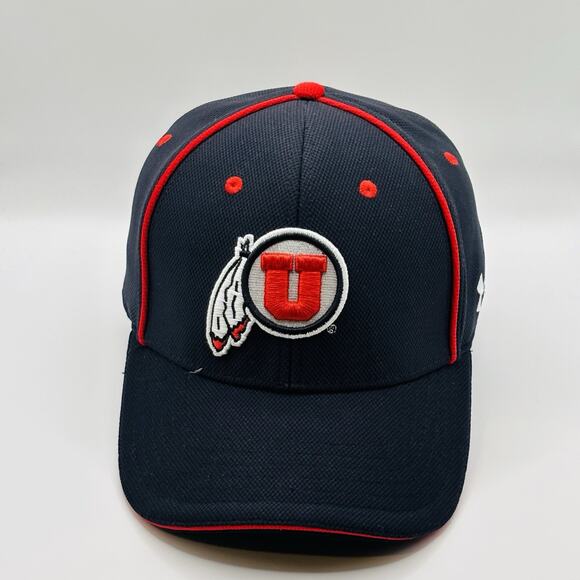Utah Utes Under Armour Baseball Cap Hat Red Stretch One Size OSFM NCAA College - Picture 2 of 6